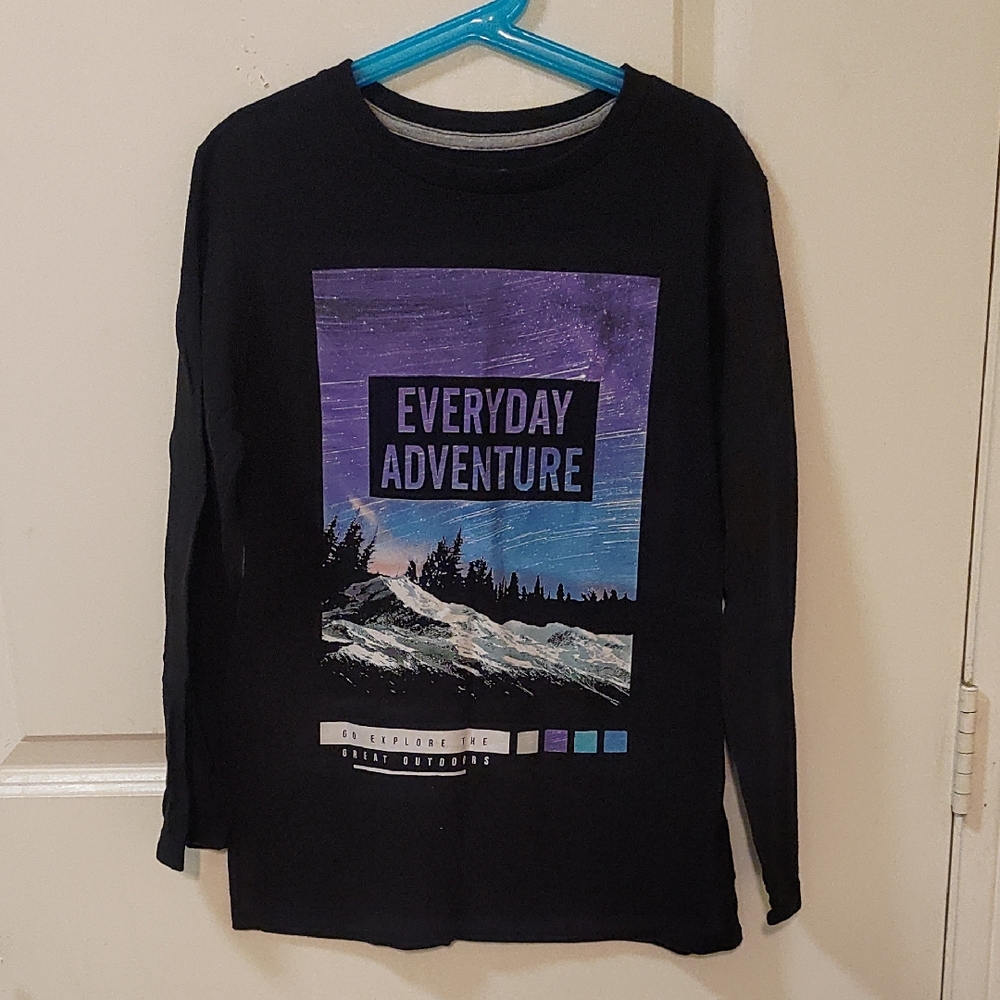Old Navy Everyday Adventure Kids Long Sleeve Shirt - Black and Purple